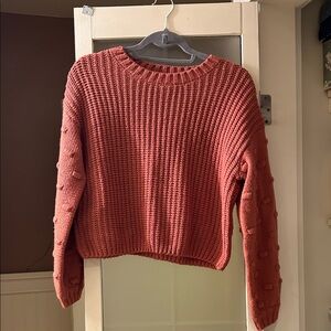 Cozy Knit Sweater in Orange